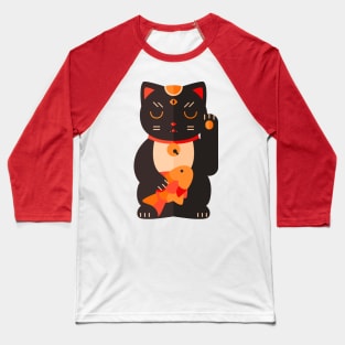 Beckoning Cat Baseball T-Shirt